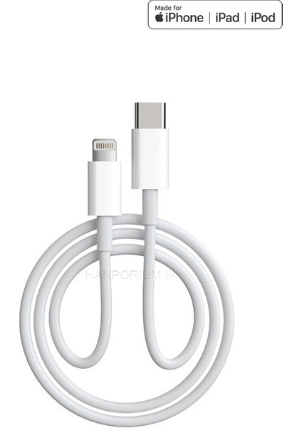 Apple iPhone 13 USB-C to Lightning Hızlı Şarj Kablosu / Data Kablosu 2 Metre Yeni Nesil Type-C Pd Hızlı Şarj 3.0 Amper - MKQ42FE/A