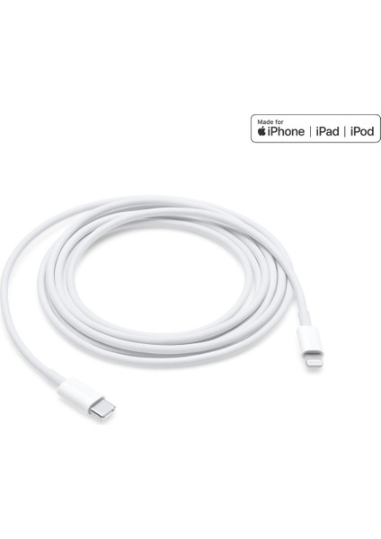 Apple iPhone 13 USB-C to Lightning Hızlı Şarj Kablosu / Data Kablosu 2 Metre Yeni Nesil Type-C Pd Hızlı Şarj 3.0 Amper - MKQ42FE/A