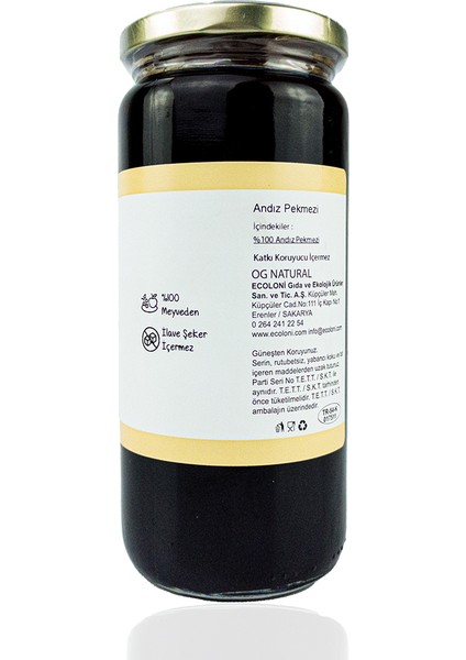 Andız Pekmezi 640 gr +7 Ay