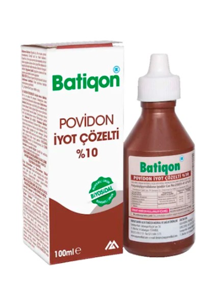 Batikon Povidon Iyot Çözelti 100 ML Kapaklı