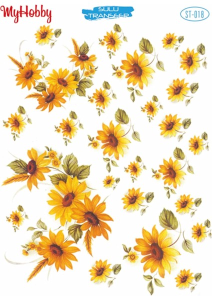 St 018 Ayçiçeği / Günebakan Sulu Transfer 25X35