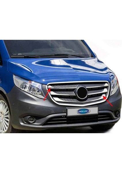 OMSA Mercedes Vito W447 Krom Ön Panjur 5 Parça 2019 ve Sonrası