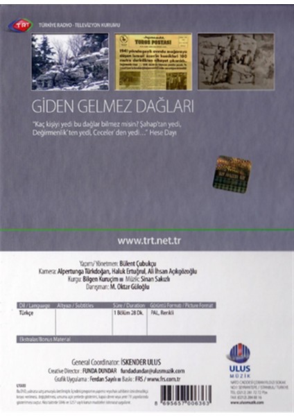 Giden Gelmez Dağları (Trt Arşiv 45 - Dvd)