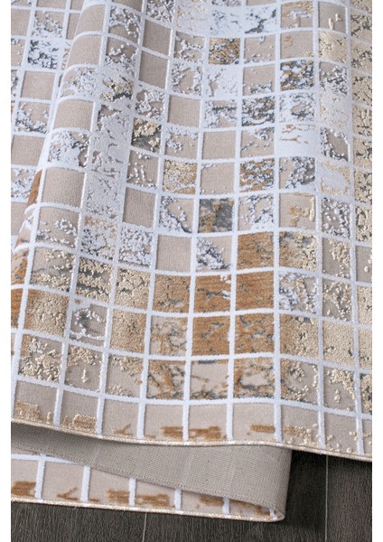 Konfor Senfoni 6176 Modern Dokuma Yıkanabilir Kadife Halı100x200
