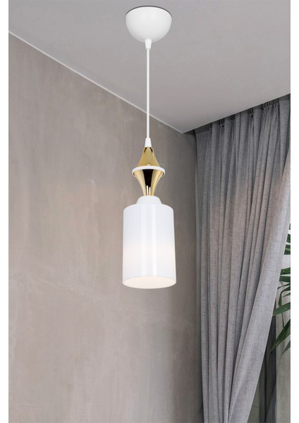 Akses Karo Gold Tekli Optik Opal Sarkıt Salon Yemek Odası Oturma Odası Antre Mutfak Çocuk Odası Yatak Odası