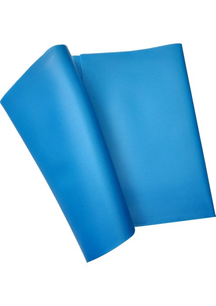 Mavi Pilates Lastiği Sert Direnç Pilates 120 Cm*15 Cm*0.55 mm
