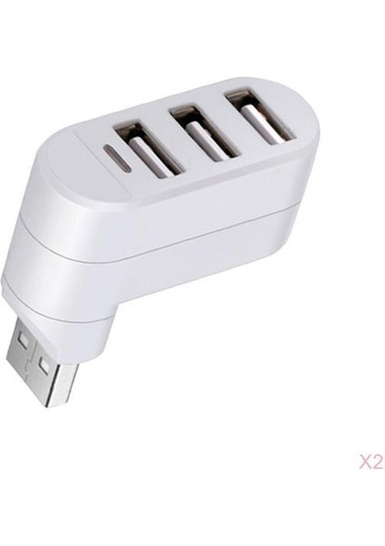 Charmant 2x Dönebilen 3 Port USB 3.0 Hub + 2 USB 2.0 Adaptörler (Yurt Dışından)