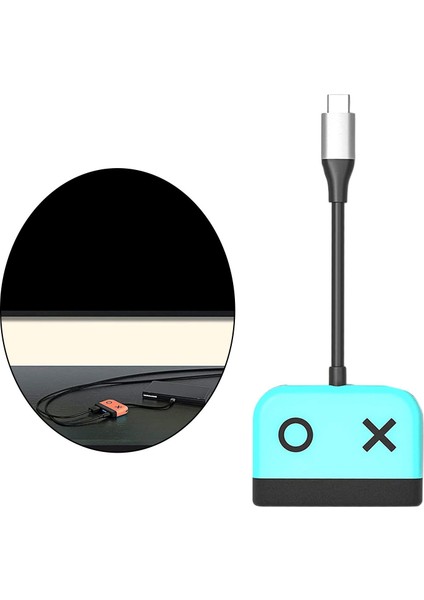 Charmant C Tipi HDMI Adaptörü 1080 P Hub Adaptörü Ns Anahtarı Lite Hdtvs Projektörleri Için Mavi (Yurt Dışından)