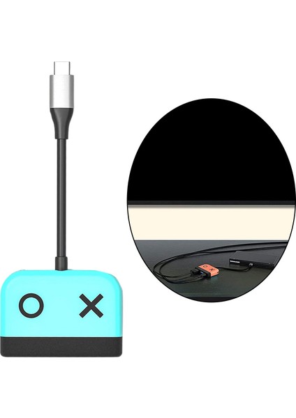 Charmant C Tipi HDMI Adaptörü 1080 P Hub Adaptörü Ns Anahtarı Lite Hdtvs Projektörleri Için Mavi (Yurt Dışından)