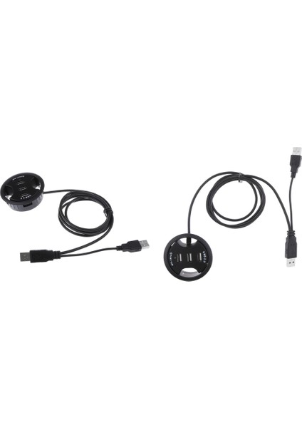 Charmant 2'li 3port Usb2.0 Döndürmek Dış Adaptör Hub Kablo Delik Kapağı Dizüstü Bilgisayar Için (Yurt Dışından)