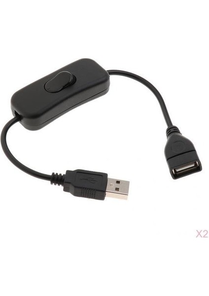 Charmant Açık / Kapama Anahtarı ile 2x USB Kablosu LED Için Güç Kontrolü Uzatma Kablosu (Yurt Dışından)