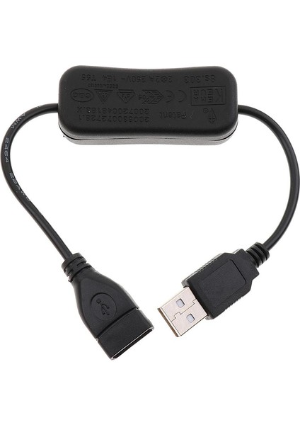 Charmant Açık / Kapama Anahtarı ile 2x USB Kablosu LED Için Güç Kontrolü Uzatma Kablosu (Yurt Dışından) indirimleri