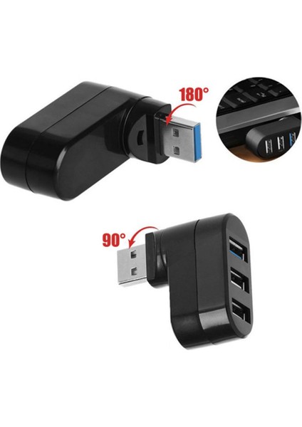 Charmant USB 1 Erkek ile Dönebilen USB Hub, Şarj Için 2 Kadın Splitter Kablo (Yurt Dışından) fırsatları