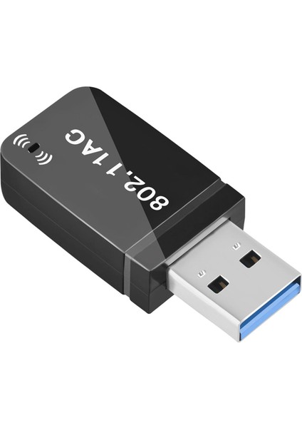 USB Wifi Adaptörü 2.4g 300MBPS/5G 867MBPS Pc Dizüstü Bilgisayar Için Usb3.0 Çift Bant (Yurt Dışından)