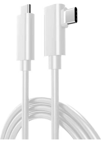 Charmant USB C Kablosu Usb-C Kablosu Bağlantı Kablosu Telefonlar Için Dayanıklı Pvc USB C Cihazları C A 4.8m Beyaz (Yurt Dışından)