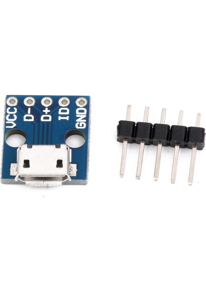 Charmant 2'li Mikro USB Tipi B 5pin Kadın Soket Konnektörü Şarj Modülü Kurulu (Yurt Dışından)