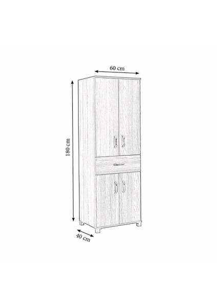 Mobilya Sarayı Modern Mutfak Ofis Dolabı