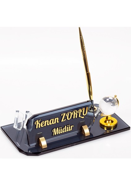 Vals Kristal Isimlik Dünyalı Ofis Masa Isimliği fiyatları