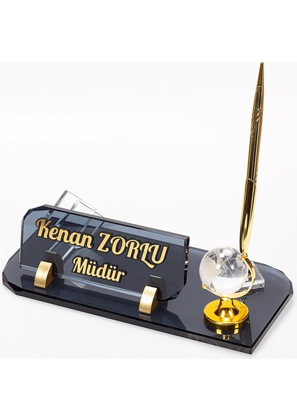 Vals Kristal Isimlik Dünyalı Ofis Masa Isimliği modelleri