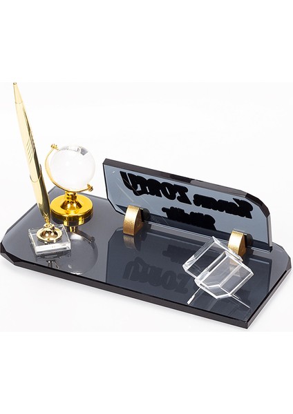 Vals Kristal Isimlik Dünyalı Ofis Masa Isimliği fırsatları