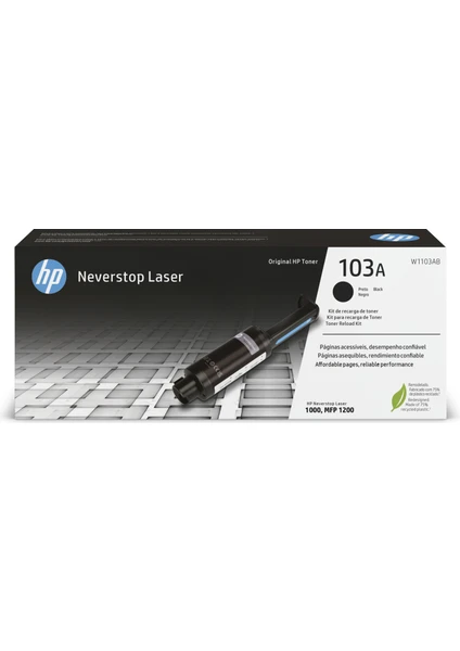 103A Siyah Neverstop Laser Toner Dolum Seti (2500 Sayfa) W1103A