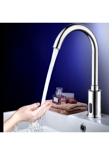 F Fityle Kızılötesi Sensör Otomatik Musluk Tek Kolu Lavabo Musluk (Yurt Dışından)