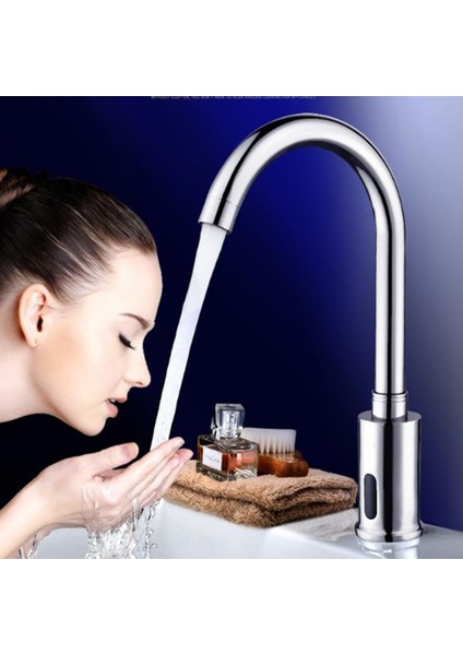 F Fityle Kızılötesi Sensör Otomatik Musluk Tek Kolu Lavabo Musluk (Yurt Dışından)