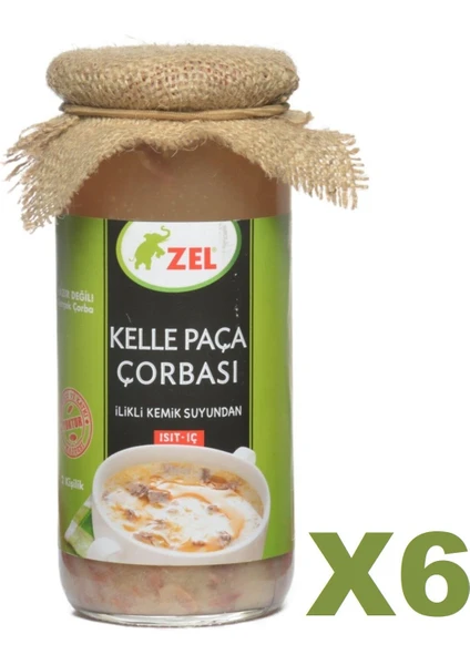 Kelle Paça Çorbası 480 ml - Ilikli Kemik Suyundan - 6 Adet