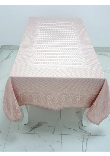 Ezgi Lüx Jakar Polycotton Kumaş Pudra Masa Örtüsü Dikdörtgen 160x220 cm - 1068