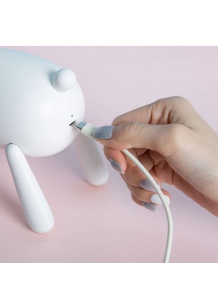 USB Şarj LED Okuma Masa Lambası (Kahverengi) (Yurt Dışından)