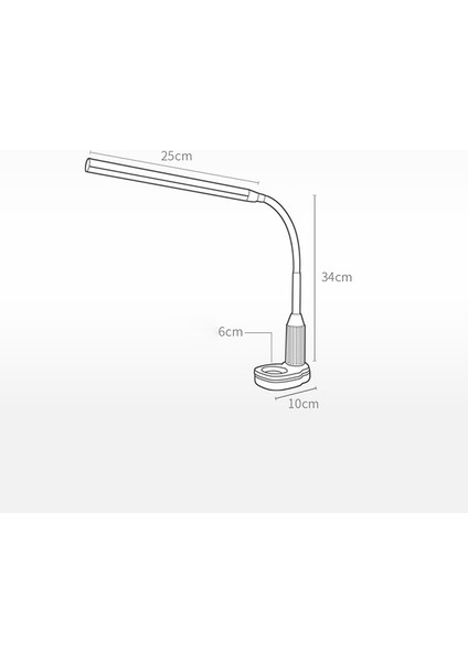 Masa Lambası Kademesiz Kısılabilir Bükülebilir USB Powered Dokunmatik Sensör Kontrolü LED Masa Lambası (Yurt Dışından)