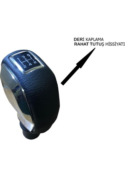 Citroen C-Elysee Deri Kaplama Krom Spor Vites Topuzu ve Körüğü modelleri