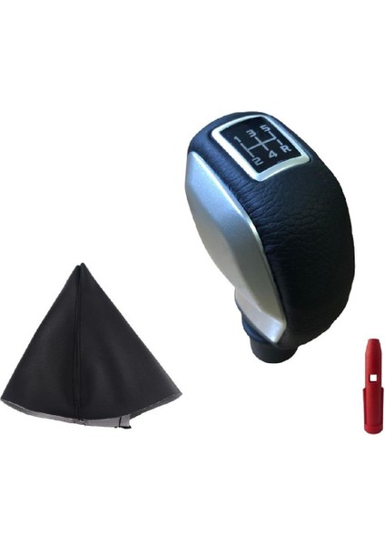 Citroen C3 Deri Kaplama Gri Spor Vites Topuzu ve Körüğü