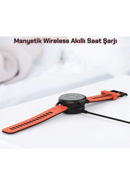 Samsung Galaxy Watch 4 Classic 46MM SM-R890 Manyetik Kablosuz USB Şarj Aygıtlı USB Kablo 1 Metre