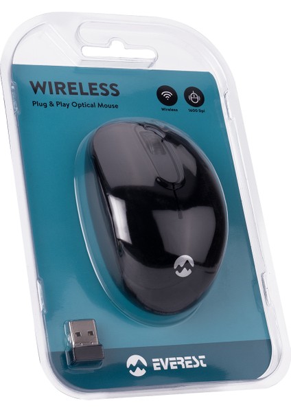 SMW-666 USB Siyah 2.4ghz Optik Wireless Mouse