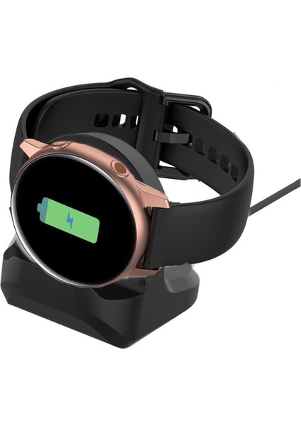 Samsung Galaxy Watch Active 2 44 mm SM-R820NS Manyetik Kablosuz USB Şarj Kablosu ve Şarj Standı 2 In 1