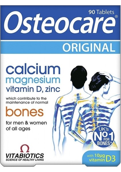 Calsium Magnezyum Vitamin D Osteocare Vitabiotics 90 Tablet