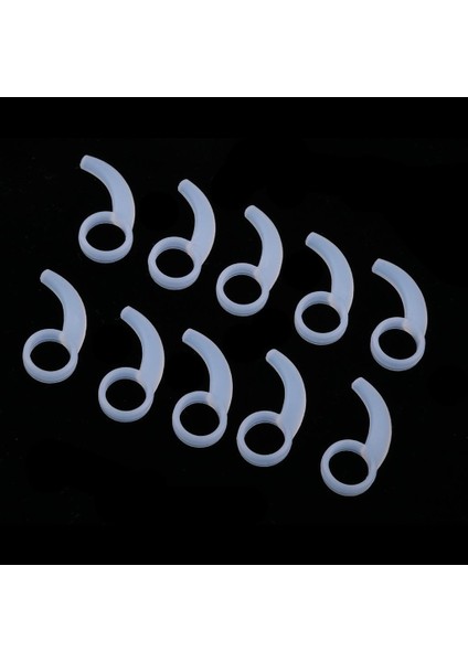 10X Evrensel Silikon Klip Kanca Kulak Içi Kulaklık Için Kulaklık Askı 9MM-13MM Beyaz (Yurt Dışından) fırsatları