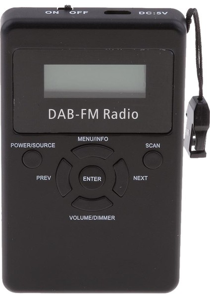 Dab - / Fm Rds Radyo Cep Dijital Dab Radyo Alıcısı W / Şarj Edilebilir Pil (Yurt Dışından)