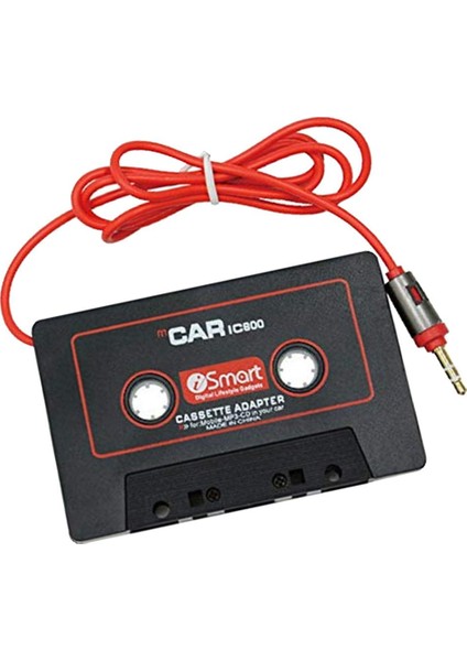 2'li 3.5mm Stereo Fiş Araba Ses Kaset Adaptörü Için Akıllı Telefonlar Siyah (Yurt Dışından) fırsatları