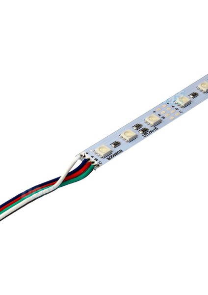 Hazar Led 12 Volt 5050 Ledli Led Bar Alüminyum Çubuk 60 Ledli RGB