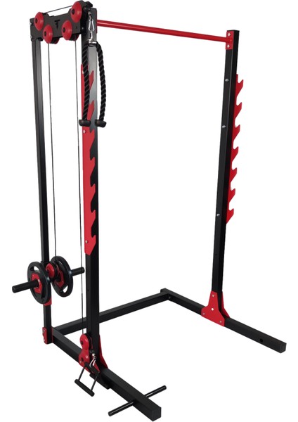 TF-5500 Squat Rack | Tek Taraflı Lat Pulldown Eklentili