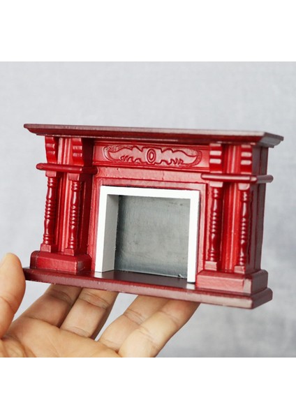 Ahşap Minyatür Şömine Model Oyuncaklar 1/12 Bebek Evi Mobilya Dekor Için (Yurt Dışından)