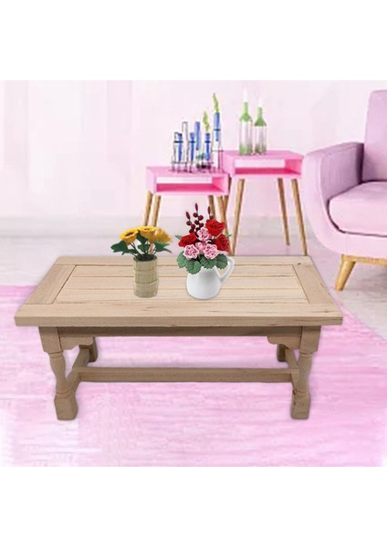 Dollhouse Mobilya Için 1/12 Boyasız Ahşap Son Masa Masası (Yurt Dışından) fiyatları