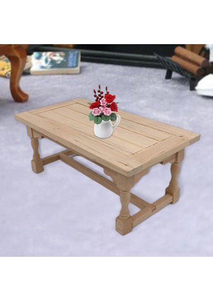 Dollhouse Mobilya Için 1/12 Boyasız Ahşap Son Masa Masası (Yurt Dışından) fırsatları