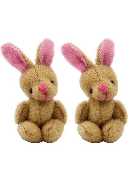 Yumuşak 5 cm Mini Ortak Ayı / Bunny 1/12 Dollhouse Süslemeleri Peluş Oyuncak Tavşan (Yurt Dışından) modelleri