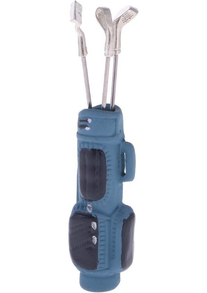 1:12 Ölçekli Golf Çantası ile 3 Sticks Dollhouse Minyatür Dekorasyon Accs Mavi (Yurt Dışından)