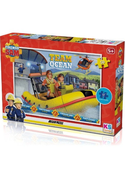 Itfayeci Sam (Fireman Sam) Lisanslı Puzzle/yapboz 50 Parça