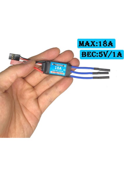 Mini 18A Fırçasız Motor Esc Kyosho Mini-Z Mini-Q 1/24 1/28 1/32 Rc Araba Hiçbir Fiş (Yurt Dışından)