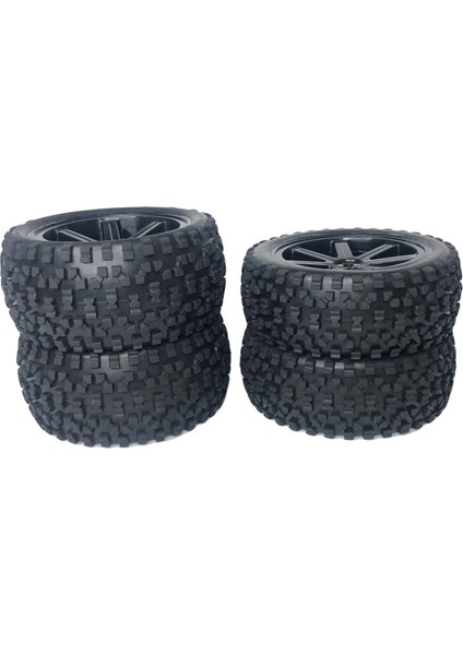 Rc Lastikler Modifikasyon Aksesuarları Dıy Için Wltoys 124018 124017 1/12 Rc Araba 4 Adet Ön ve Arka (Yurt Dışından)